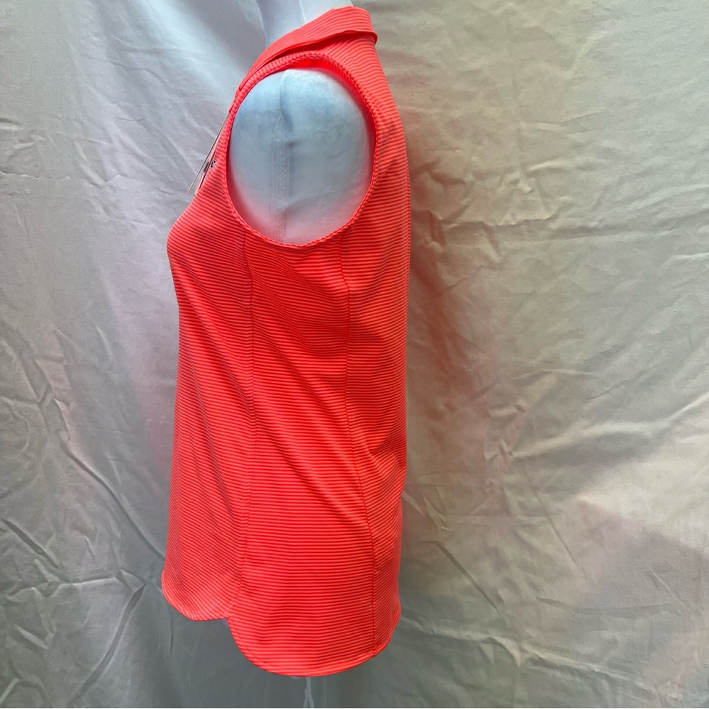 NWT Vineyard Vines performance sleeveless striped golf polo. - Picture 4 of 10